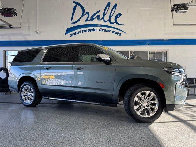 Silver Sage Metallic 2023 Chevrolet Suburban Premier 4WD SUV / Crossover Four-Wheel Drive Automatic