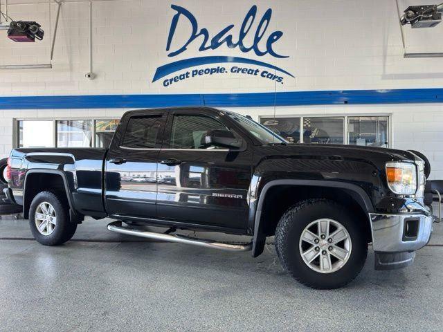 Onyx Black 2015 GMC Sierra 1500 SLE Double Cab 4WD Pickup Truck Four-Wheel Drive 6-Speed Automatic Overdrive
