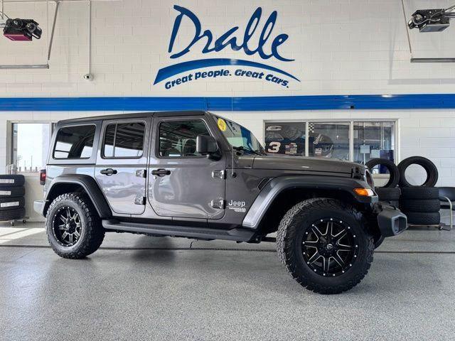 Gray (Granite Crystal Metallic Clearcoat) 2018 Jeep Wrangler Unlimited Sport S 4WD SUV / Crossover Four-Wheel Drive 8-Speed Automatic