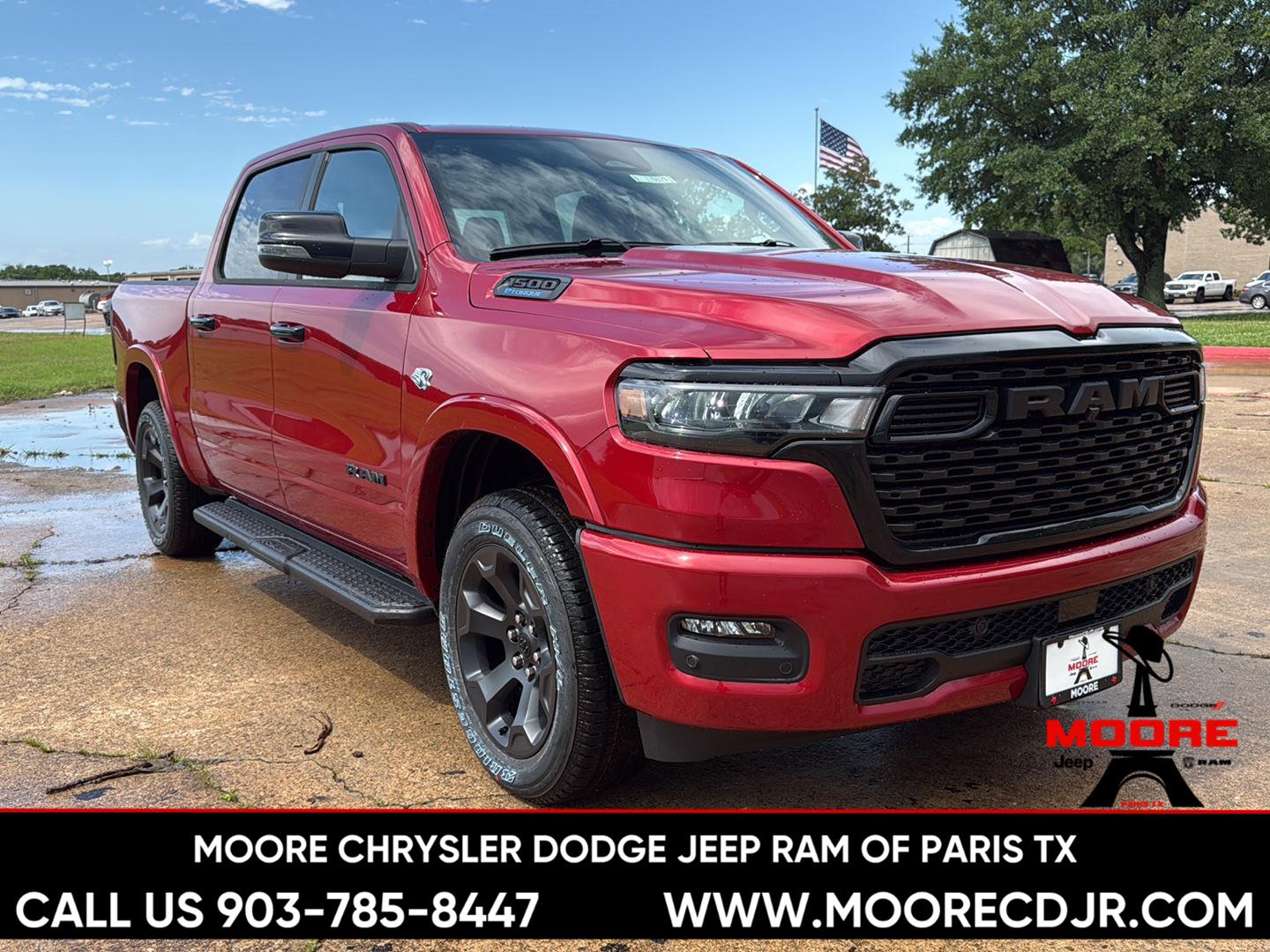 Molten Red Pearlcoat 2026 RAM 1500 Pickup Truck Four-Wheel Drive 8-Speed Automatic