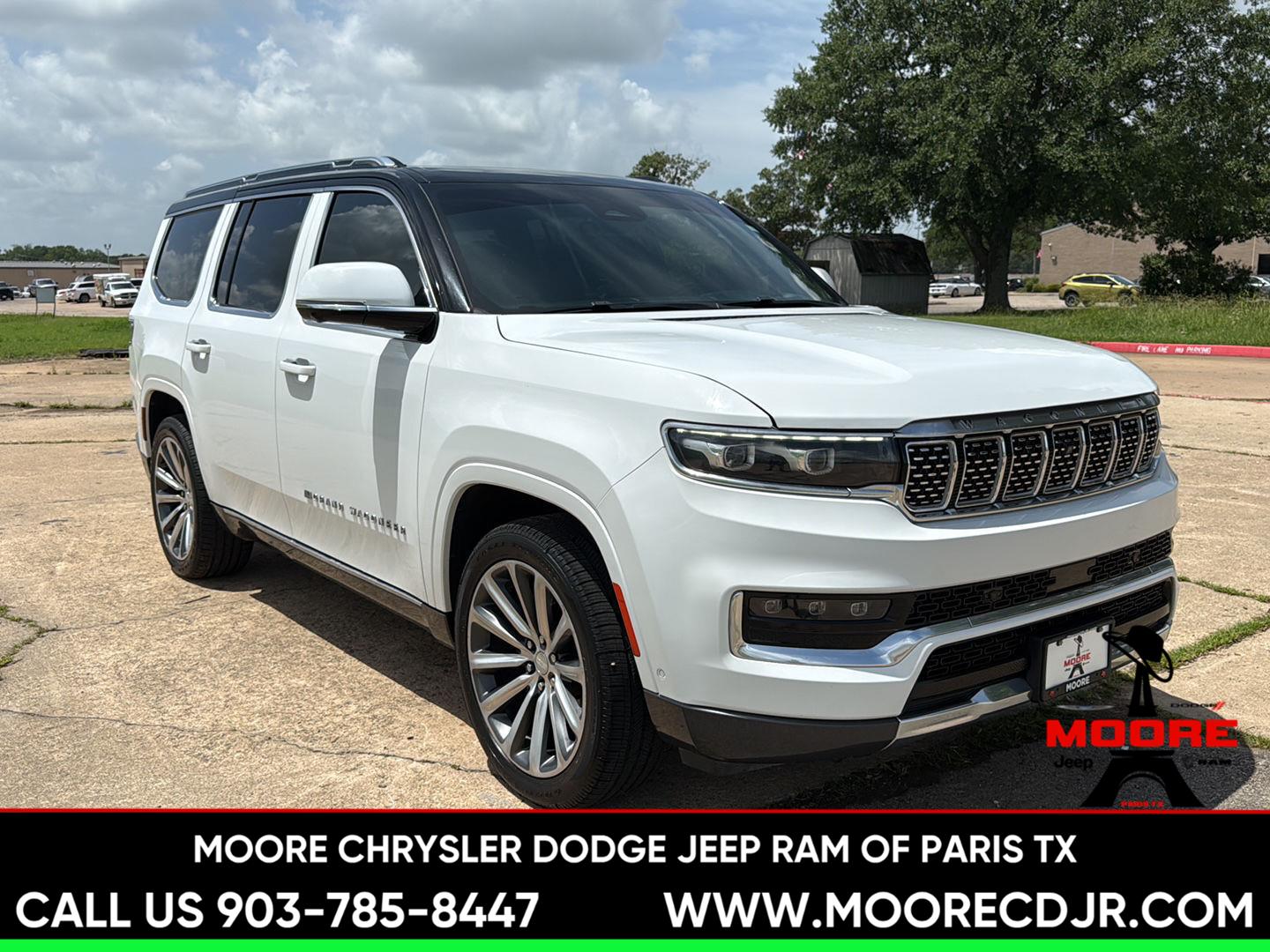 Bright White Clearcoat 2022 Jeep Grand Wagoneer SUV / Crossover Four-Wheel Drive 8-Speed Automatic