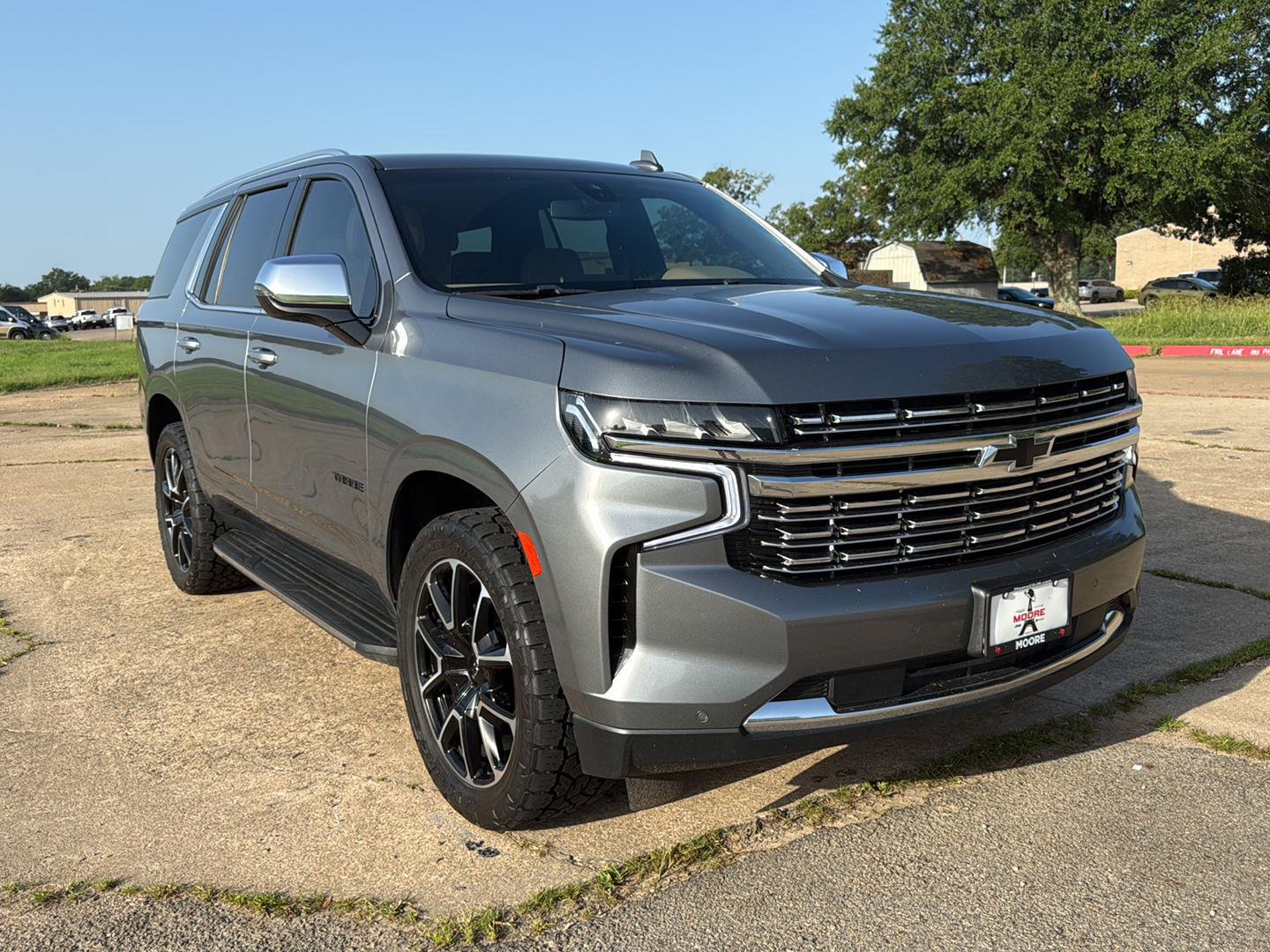 Gray (Satin Steel Metallic) 2021 Chevrolet Tahoe SUV / Crossover Four-Wheel Drive Automatic