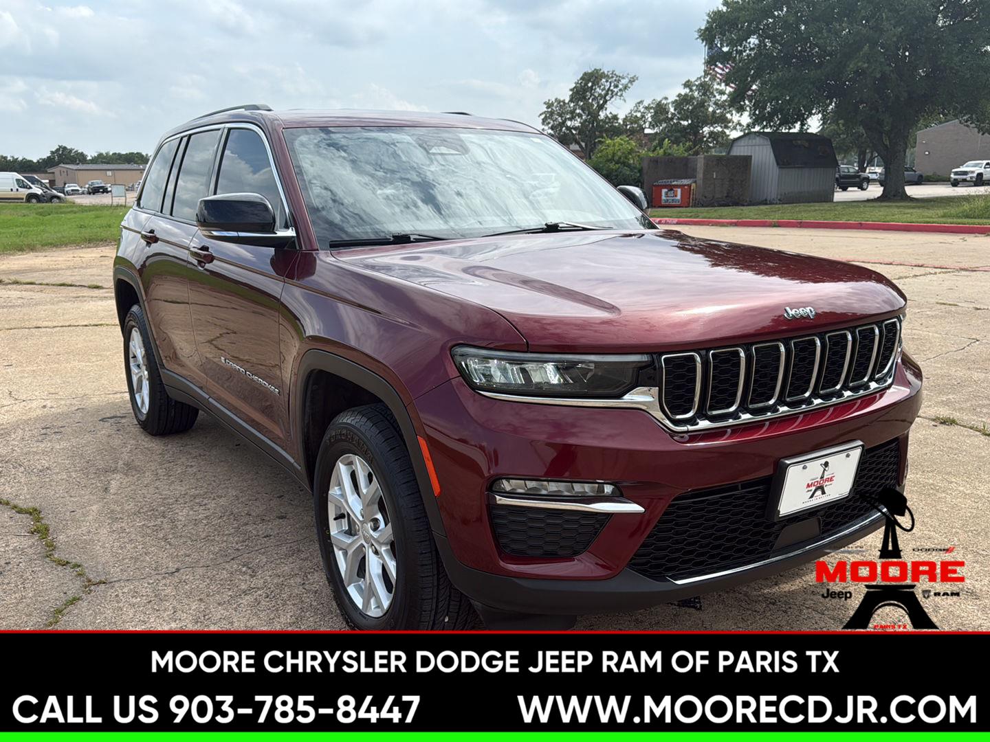 Velvet Red Pearlcoat 2023 Jeep Grand Cherokee SUV / Crossover Four-Wheel Drive 8-Speed Automatic