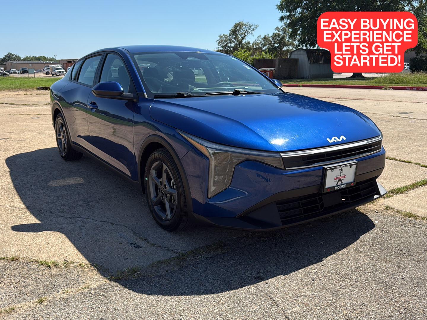 Deep Sea Blue 2025 Kia K4 Sedan Front-Wheel Drive Continuously Variable Transmission