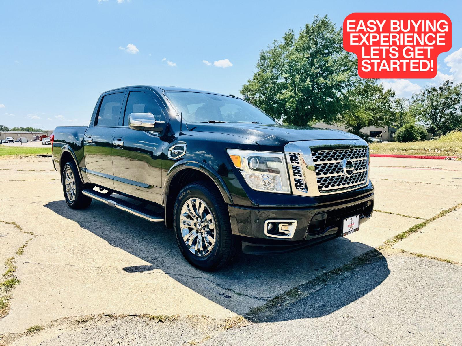Gray (Magnetic Black) 2017 Nissan Titan Pickup Truck Four-Wheel Drive Automatic