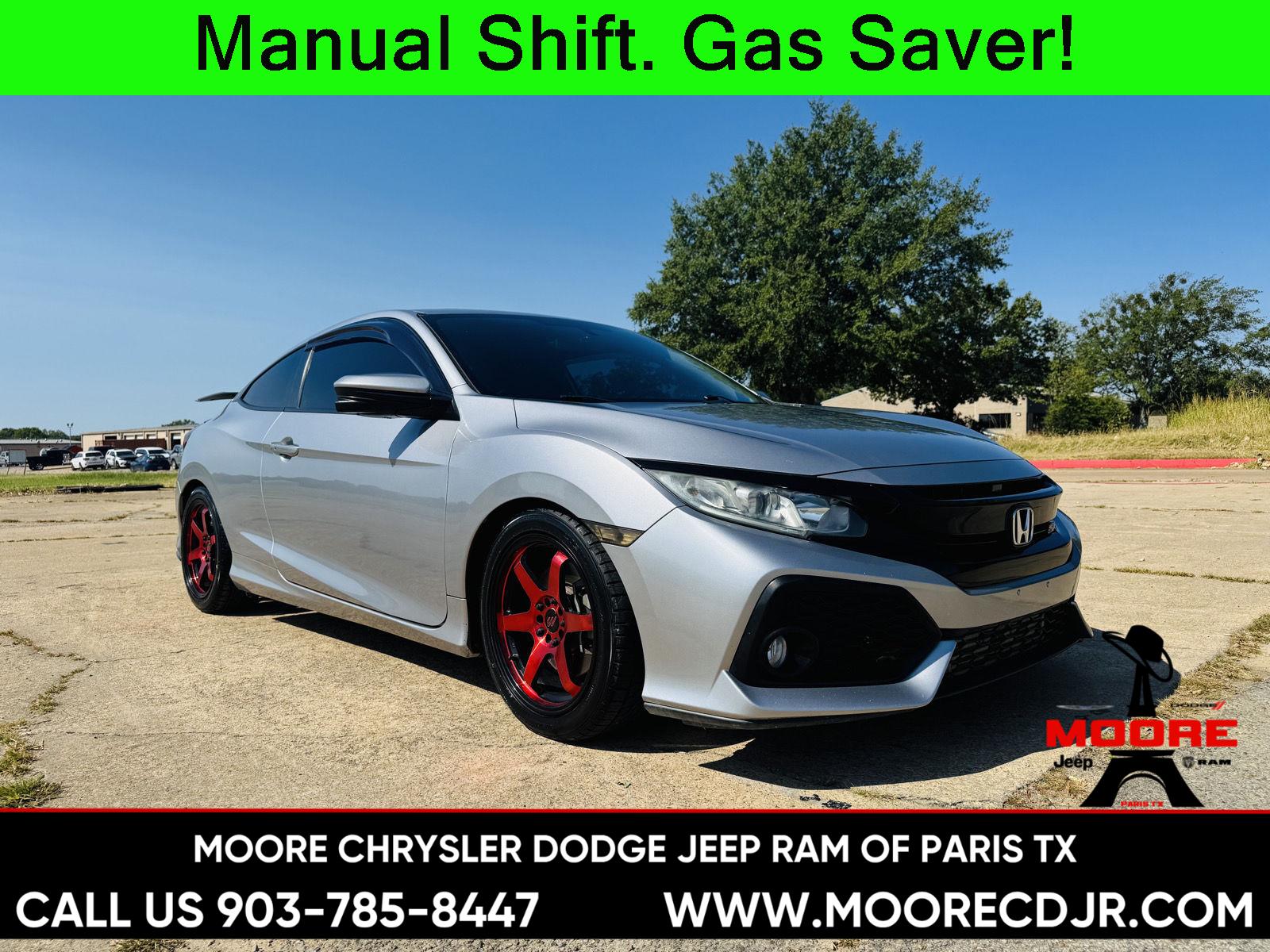 Lunar Silver Metallic 2018 Honda Civic Coupe Coupe  6-Speed Manual