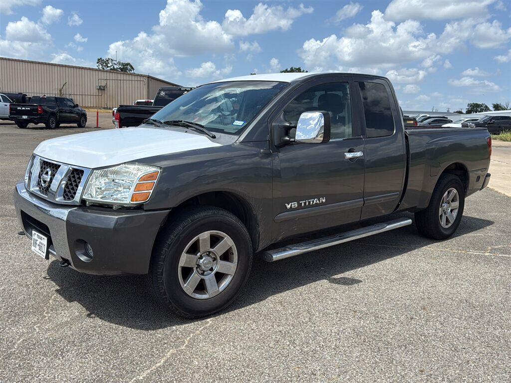 Radiant Silver 2007 Nissan Titan Pickup Truck Rear-Wheel Drive Automatic