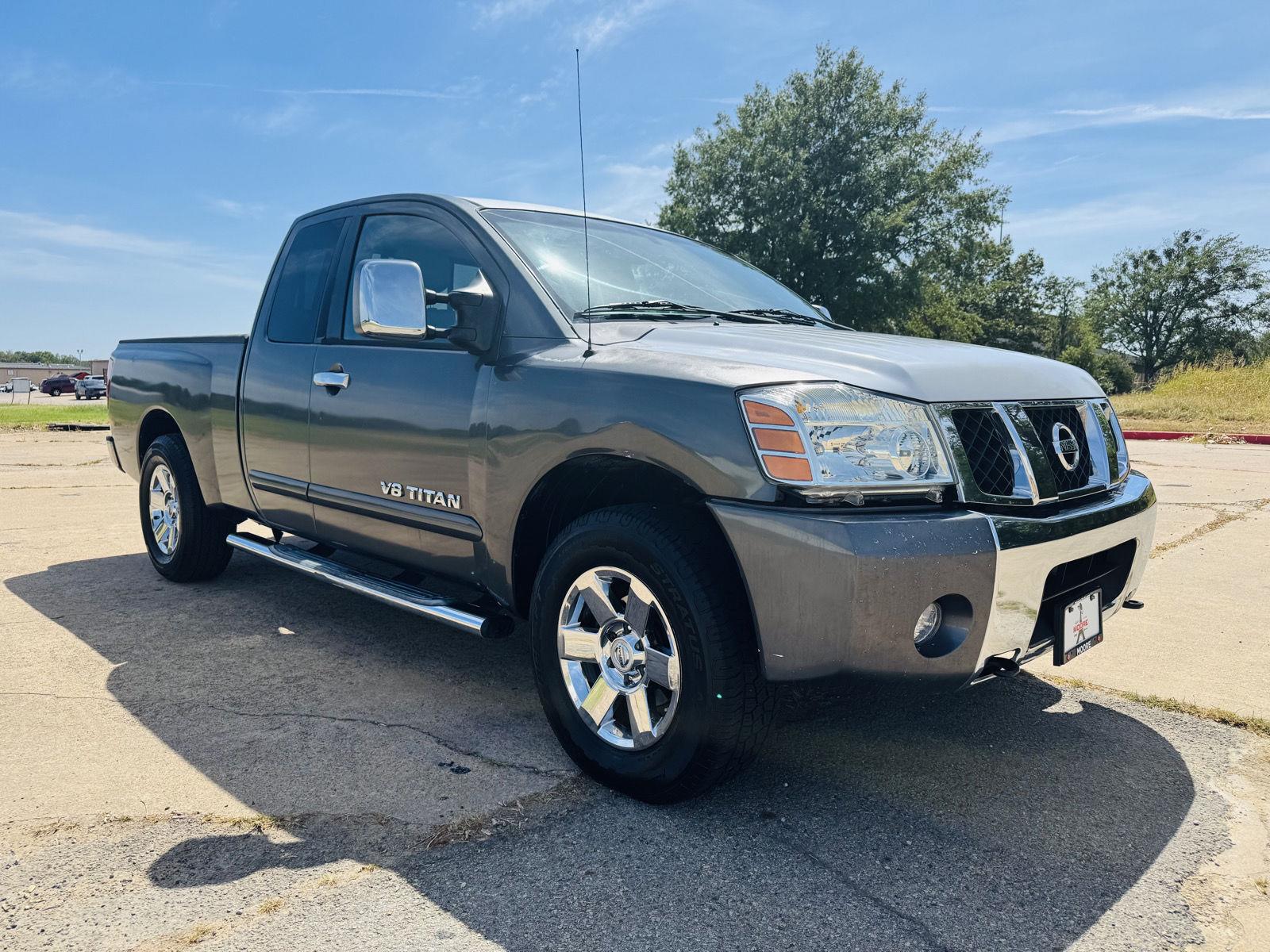 Radiant Silver 2007 Nissan Titan Pickup Truck Rear-Wheel Drive Automatic