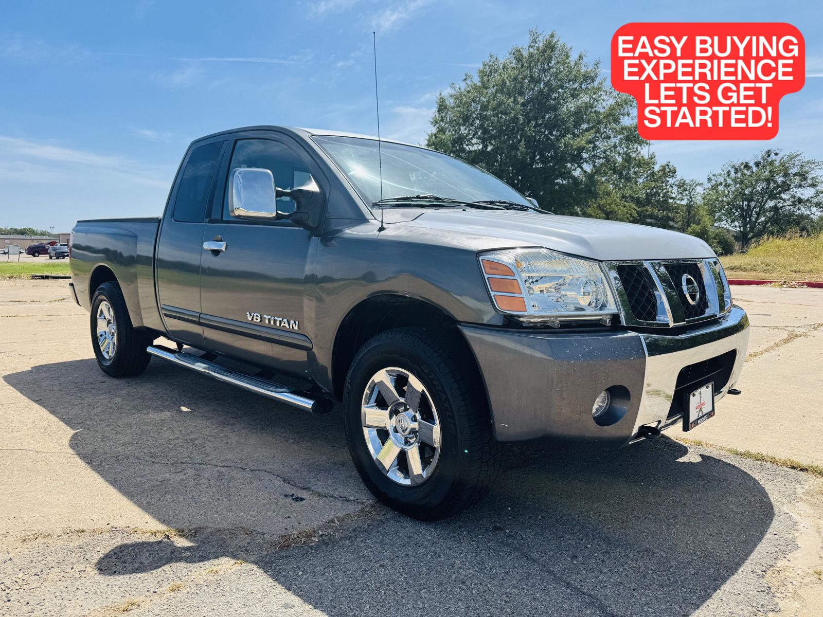 Radiant Silver 2007 Nissan Titan Pickup Truck Rear-Wheel Drive Automatic