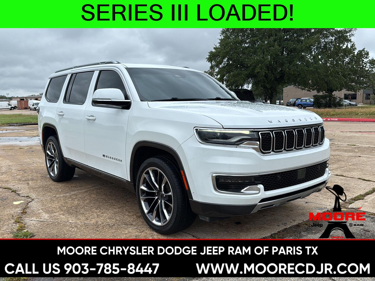 Bright White Clearcoat 2022 Jeep Wagoneer SUV / Crossover Four-Wheel Drive 8-Speed Automatic