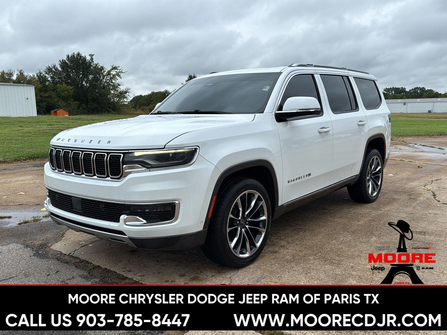 Used 2022 Bright White Clearcoat Jeep Series III image 3