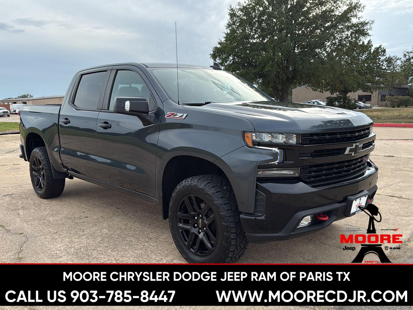 Shadow Gray Metallic 2021 Chevrolet Silverado 1500 Pickup Truck Four-Wheel Drive Automatic