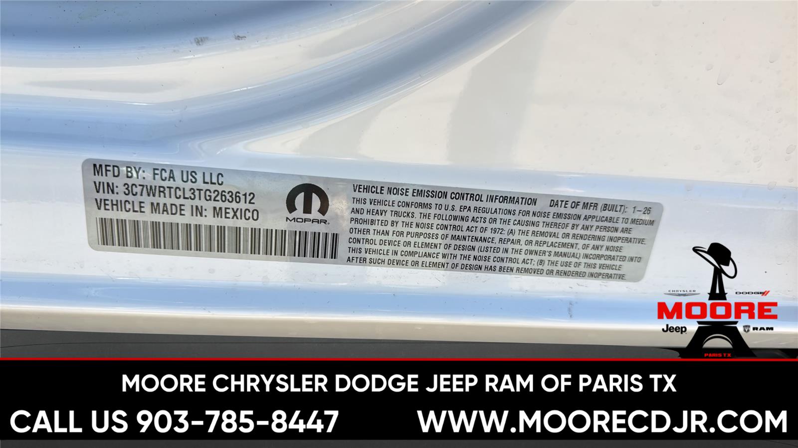 New 2026 Bright White Clear-Coat Exterior Paint RAM Tradesman image 12