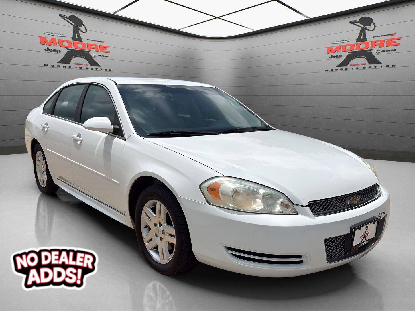 Summit White 2012 Chevrolet Impala LT Fleet FWD Sedan Front-Wheel Drive 6-Speed Automatic Overdrive