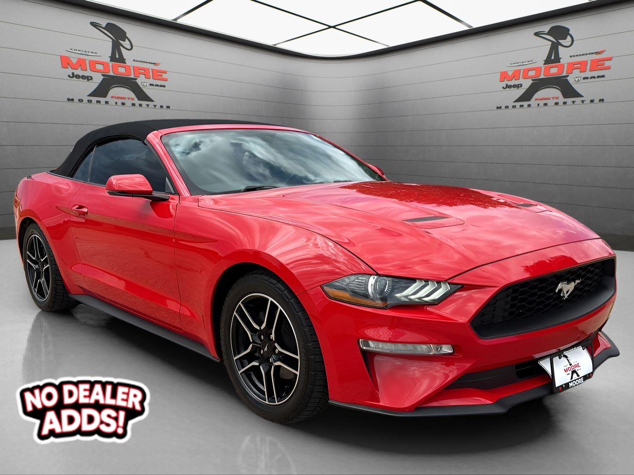 Race Red 2020 Ford Mustang EcoBoost Premium Convertible RWD Convertible Rear-Wheel Drive Automatic