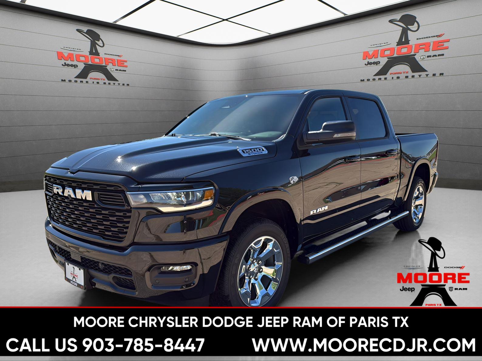 New 2026 Diamond Black Crystal Pearl-Coat Exterior Paint RAM Lone Star image 3