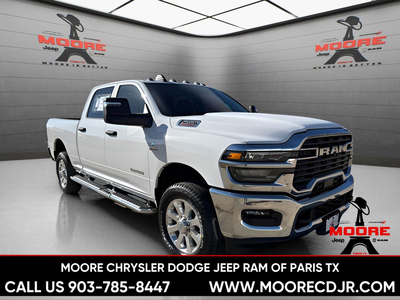 Bright White Clearcoat 2026 RAM 2500 Pickup Truck Four-Wheel Drive 8-Speed Automatic