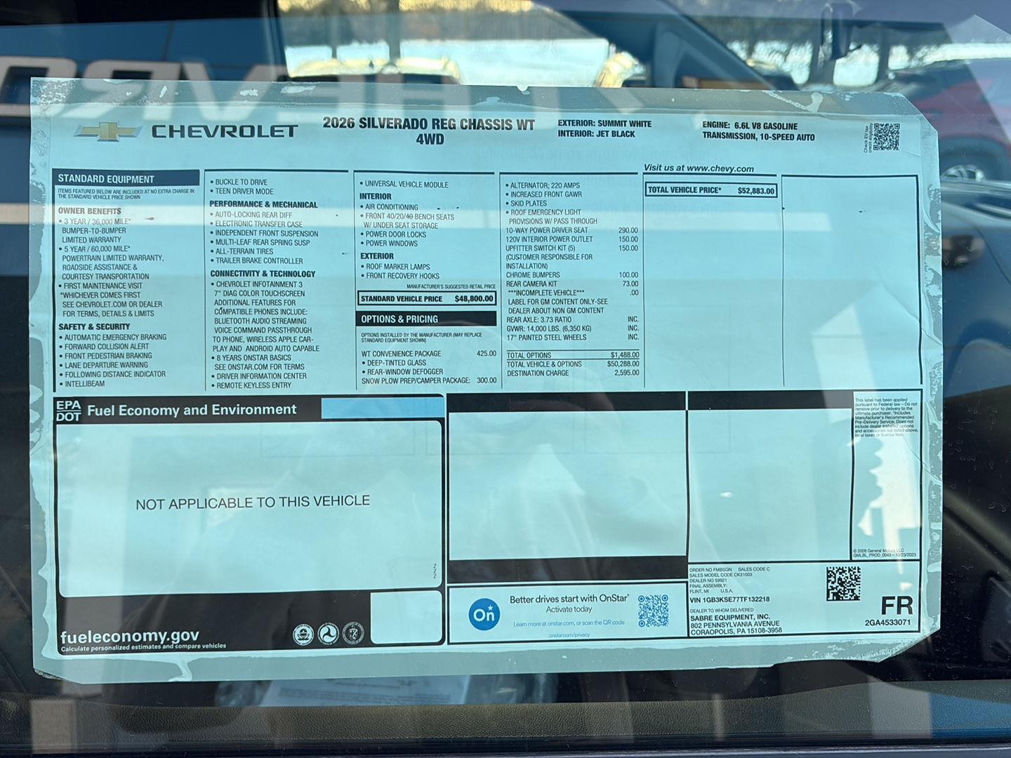 2026 Chevrolet Silverado 3500HD CC Work Truck at Rick Weaver Chevrolet
