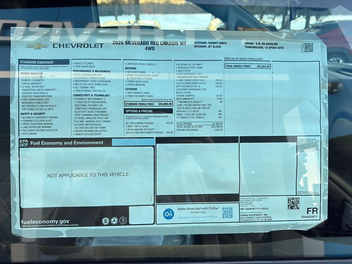2026 Chevrolet Silverado 3500HD CC Work Truck at Rick Weaver Chevrolet