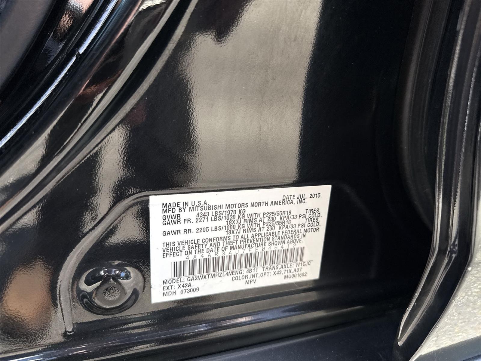 2015 Mitsubishi Outlander Sport ES at McCandless Ford