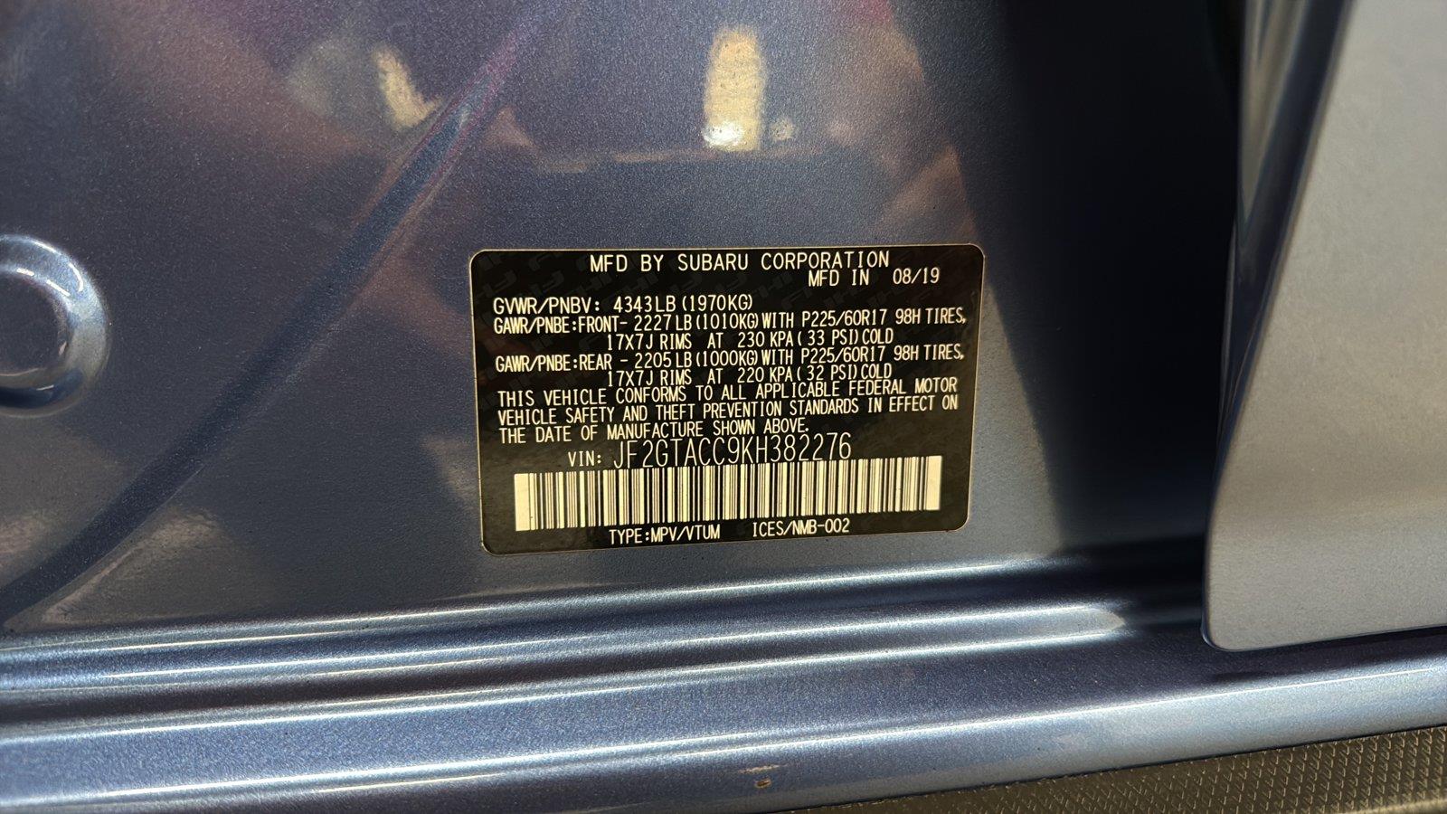 2019 Subaru Crosstrek Premium at Altoona Honda