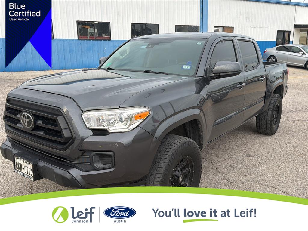 Magnetic Gray Metallic 2020 Toyota Tacoma SR V6 Double Cab 4WD Pickup Truck Four-Wheel Drive 6-Speed Automatic
