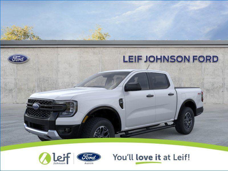 Oxford White 2025 Ford Ranger XLT SuperCrew 4WD Pickup Truck Four-Wheel Drive Automatic