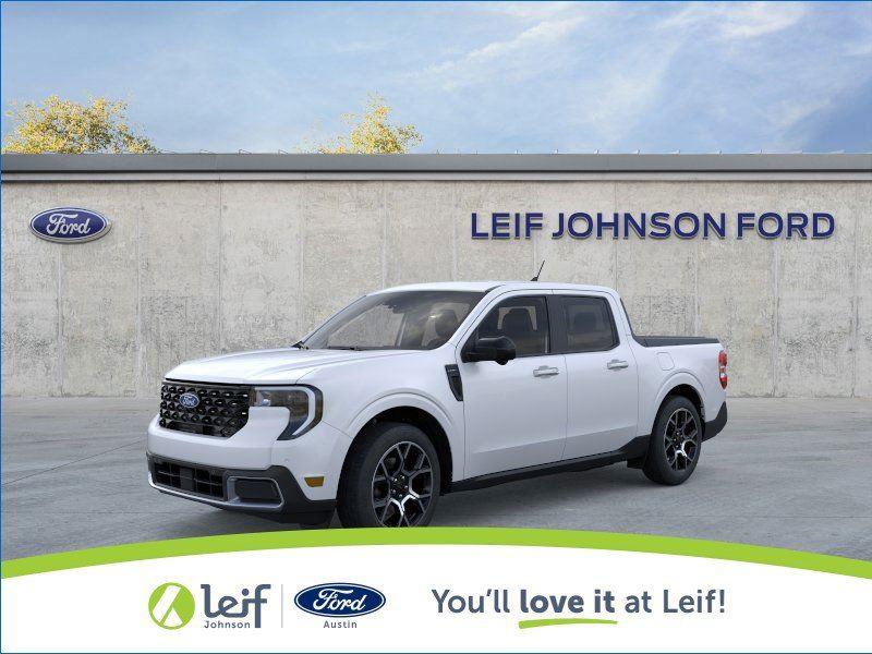 Space White 2025 Ford Maverick Lariat SuperCrew AWD Pickup Truck All-Wheel Drive 8-Speed Automatic