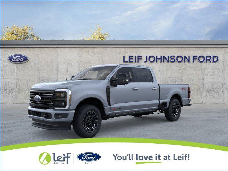 Glacier Gray Metallic Tri-Coat 2026 Ford F-250 Super Duty Platinum Crew Cab 4WD Pickup Truck Four-Wheel Drive Automatic