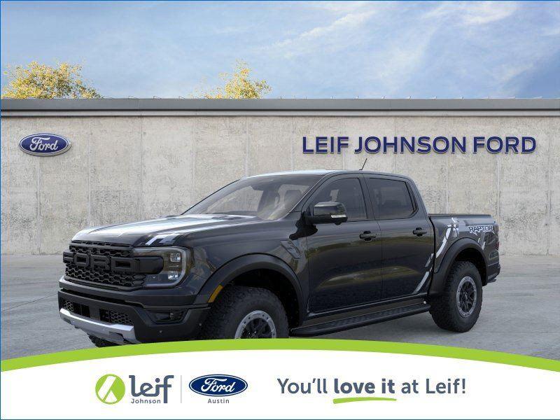 Shadow Black 2025 Ford Ranger Raptor SuperCrew 4WD Pickup Truck Four-Wheel Drive Automatic