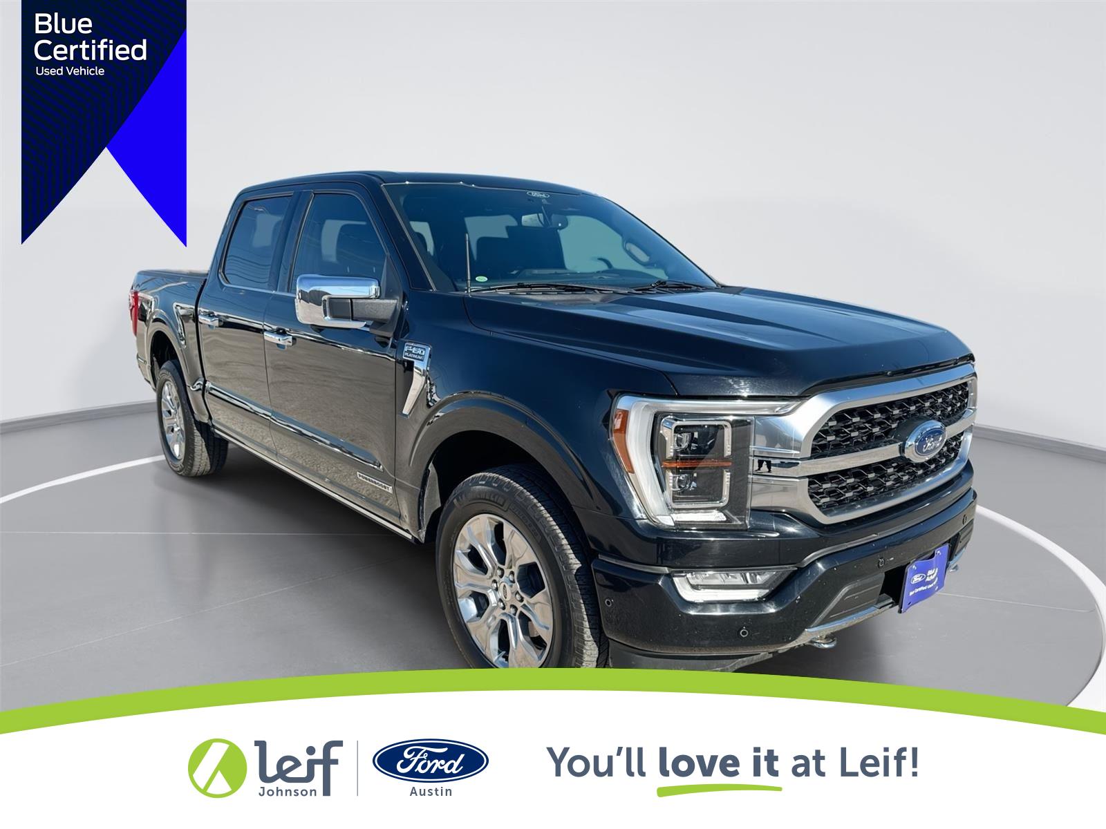 Agate Black 2021 Ford F-150 Platinum SuperCrew 4WD Pickup Truck Four-Wheel Drive Automatic