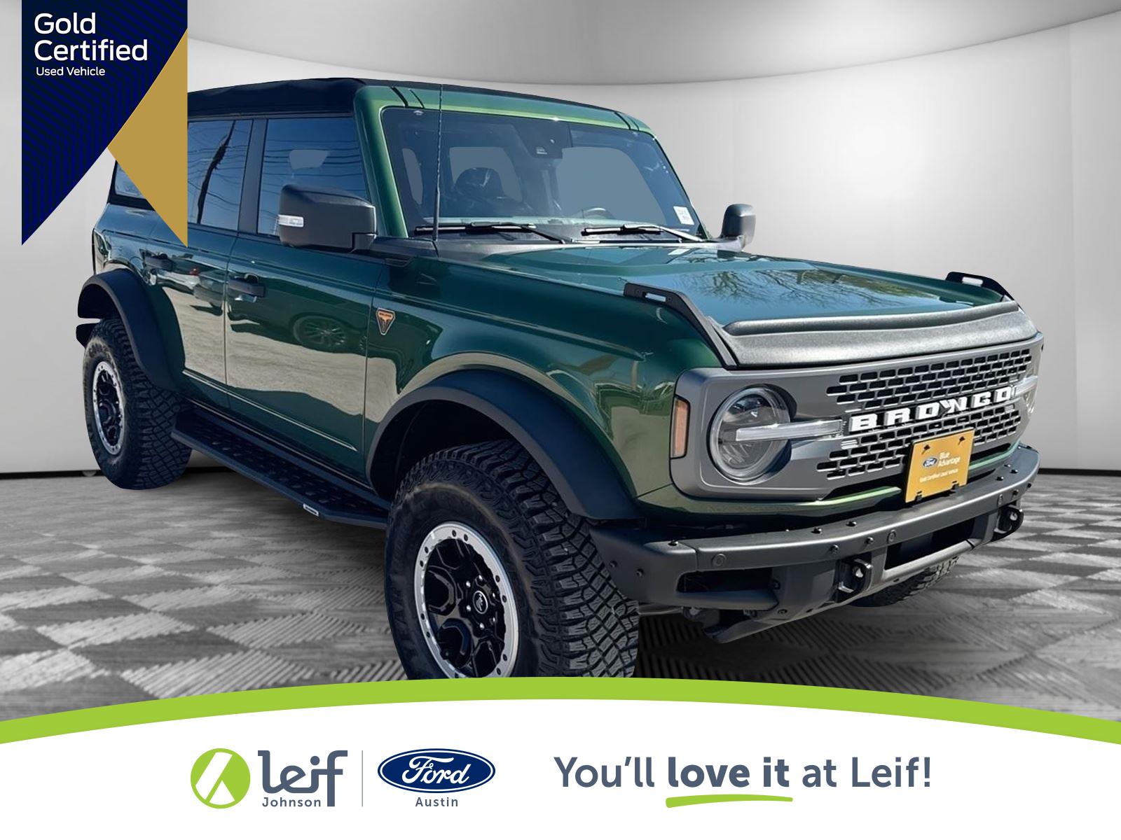 Eruption Green 2023 Ford Bronco Badlands Advanced 4-Door 4WD SUV / Crossover Four-Wheel Drive Automatic