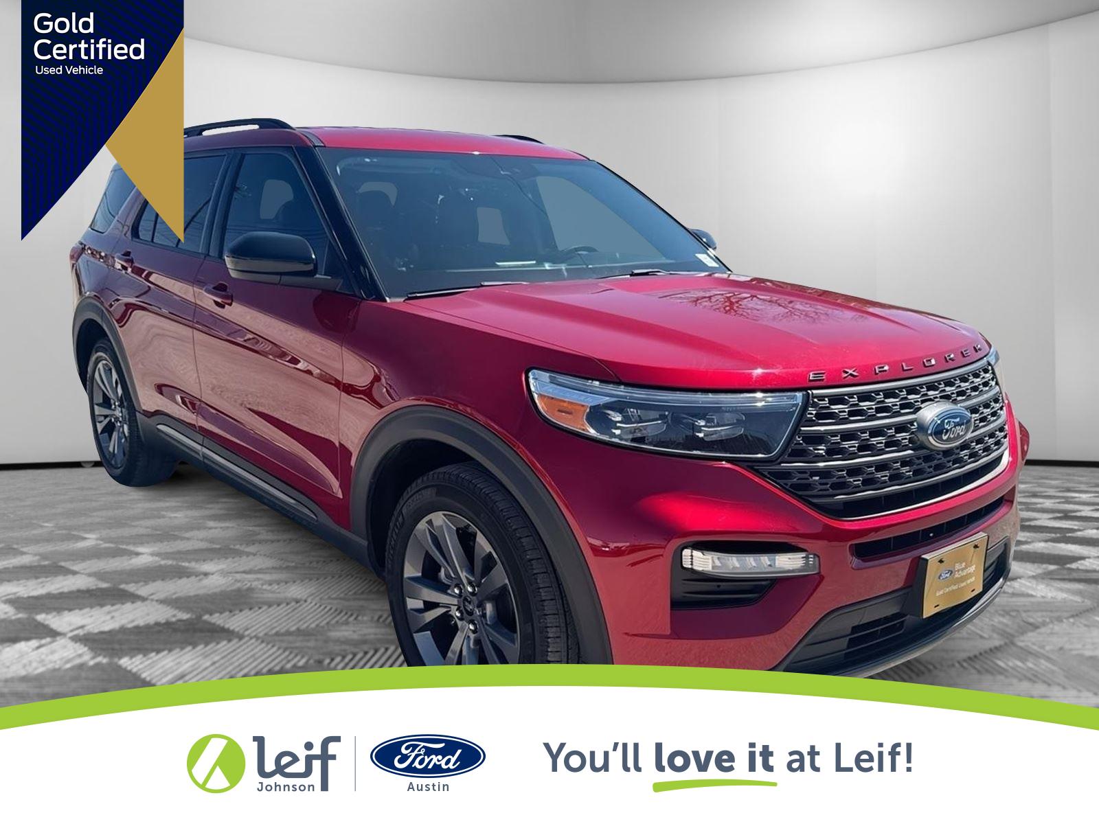 Rapid Red Metallic Tinted Clearcoat 2024 Ford Explorer XLT RWD SUV / Crossover Rear-Wheel Drive Automatic