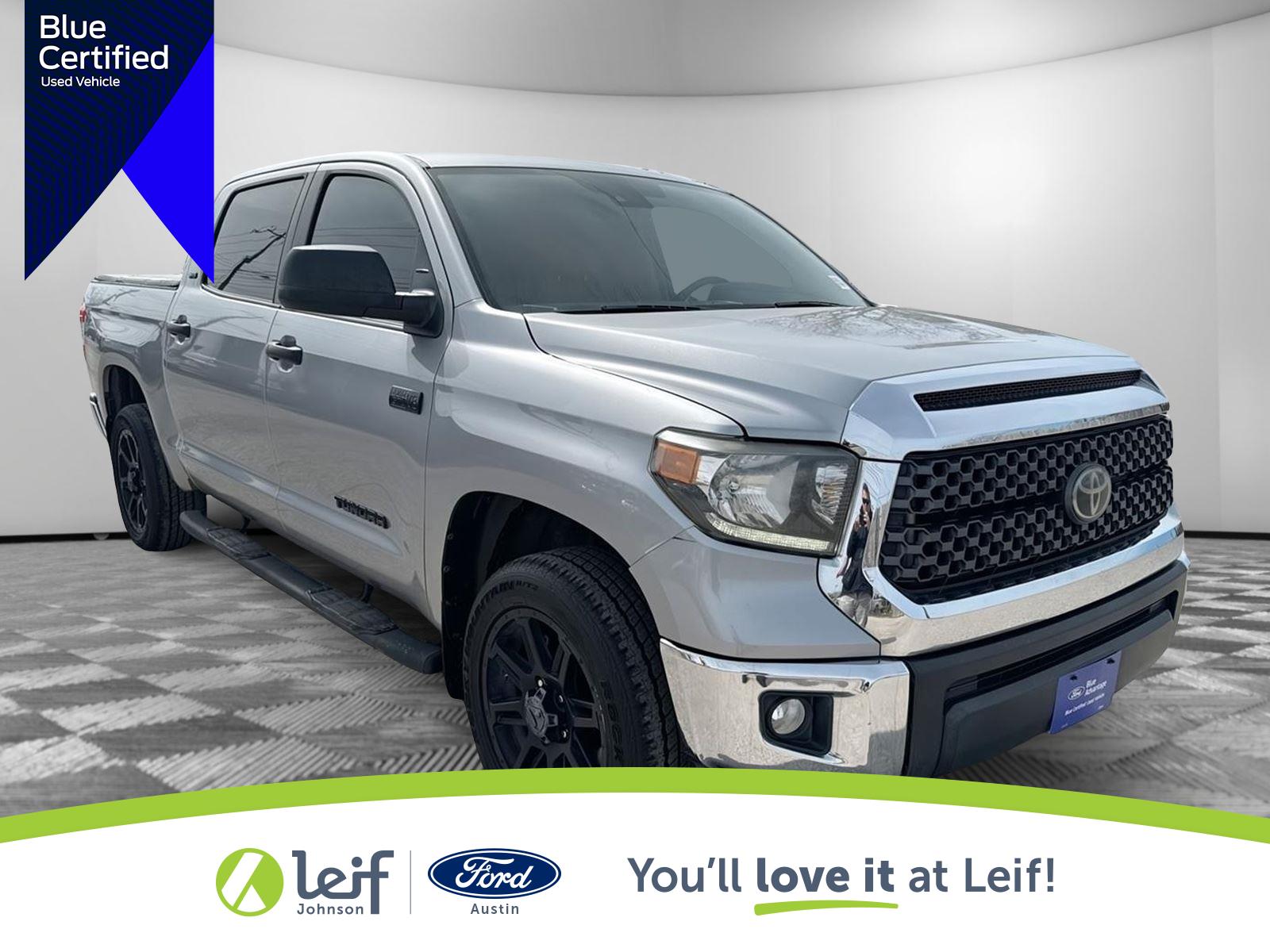 Silver Sky Metallic 2020 Toyota Tundra SR5 CrewMax 4WD Pickup Truck Four-Wheel Drive 6-Speed Automatic