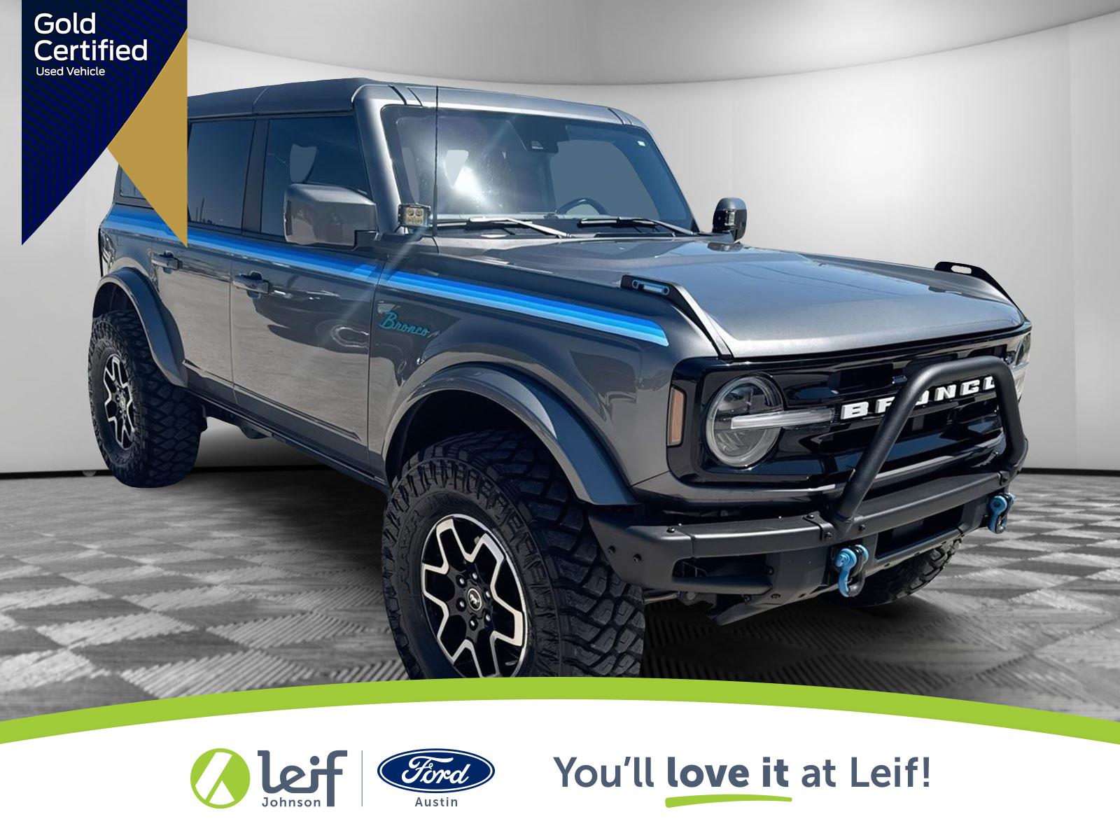 Carbonized Gray Metallic 2021 Ford Bronco Outer Banks 4-Door 4WD SUV / Crossover Four-Wheel Drive Automatic