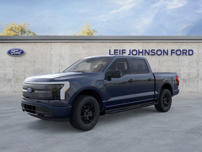 Antimatter Blue 2025 Ford F-150 Lightning XLT SuperCrew AWD Pickup Truck All-Wheel Drive 1-Speed Dual Clutch