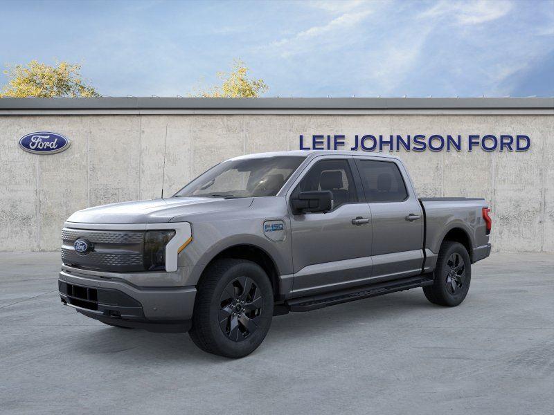 Carbonized Gray 2025 Ford F-150 Lightning Flash SuperCrew AWD Pickup Truck All-Wheel Drive 1-Speed Dual Clutch