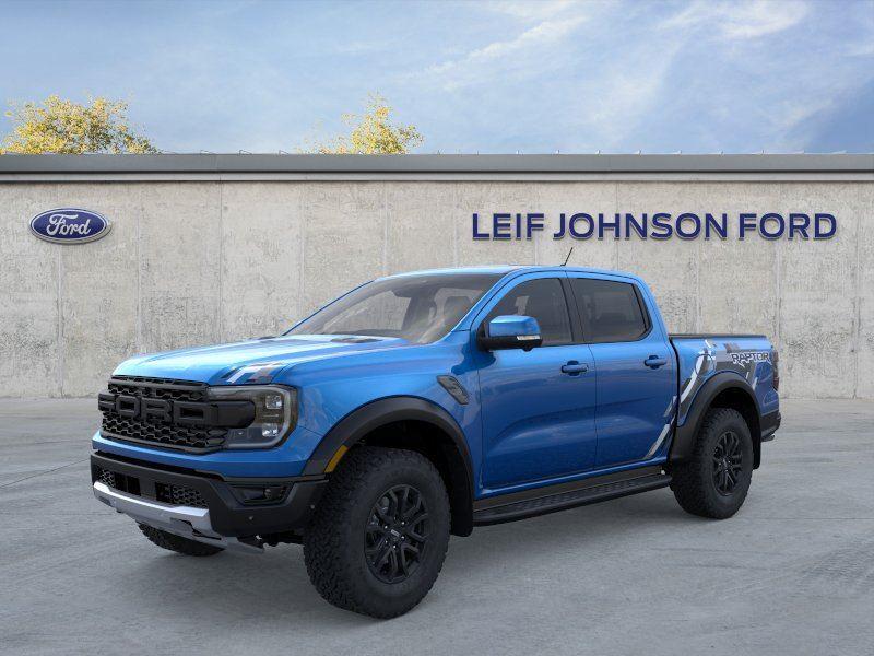 Velocity Blue 2025 Ford Ranger Raptor SuperCrew 4WD Pickup Truck Four-Wheel Drive Automatic