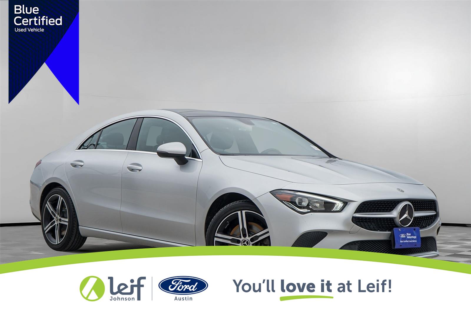 Iridium Silver Metallic 2021 Mercedes-Benz CLA 250 4MATIC Coupe All-Wheel Drive Automatic