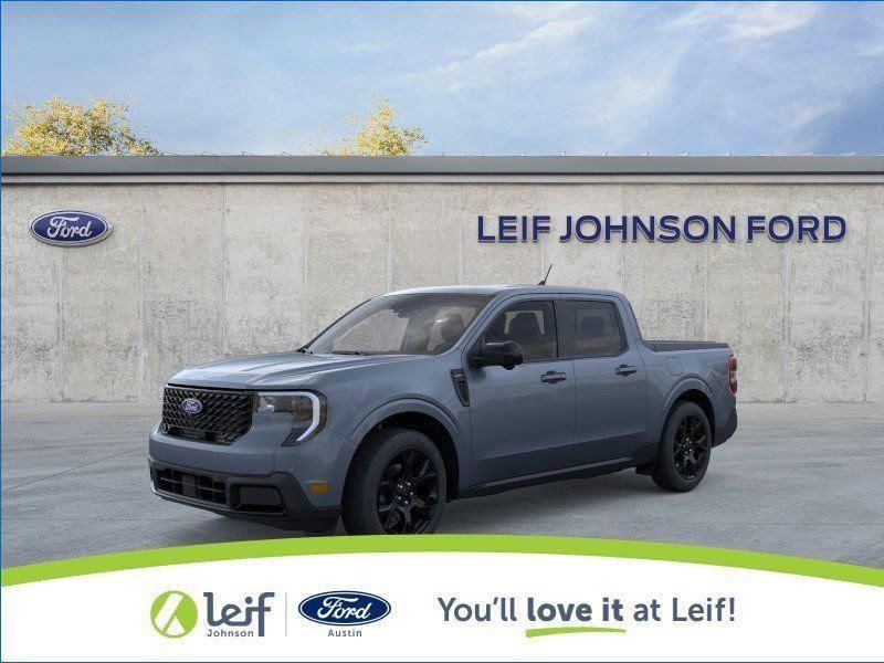 Blue (Azure Gray Metallic Tri-Coat) 2026 Ford Maverick Lariat SuperCrew AWD Pickup Truck All-Wheel Drive 8-Speed Automatic