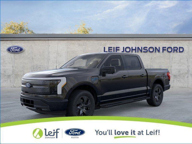 Agate Black 2025 Ford F-150 Lightning Pickup Truck All-Wheel Drive 1-Speed Dual Clutch