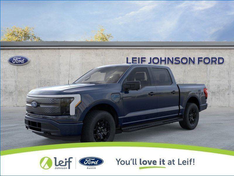 Antimatter Blue 2025 Ford F-150 Lightning XLT SuperCrew AWD Pickup Truck All-Wheel Drive 1-Speed Dual Clutch