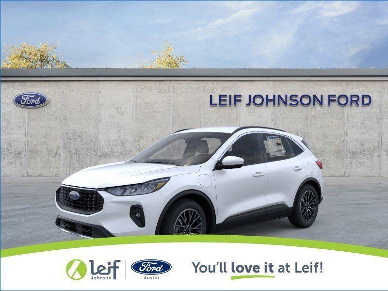 Star White Metallic Tri-Coat 2025 Ford Escape Hybrid Plug-in SUV / Crossover Front-Wheel Drive Continuously Variable Transmission