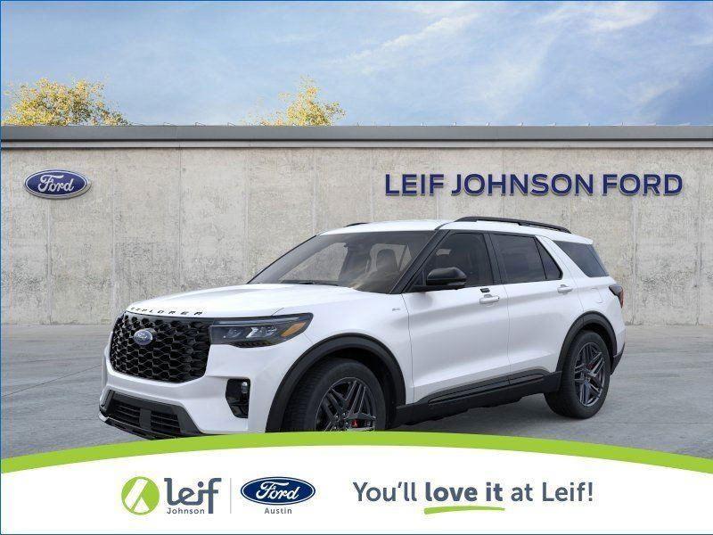 Star White Metallic Tri-Coat 2026 Ford Explorer SUV / Crossover Rear-Wheel Drive Automatic