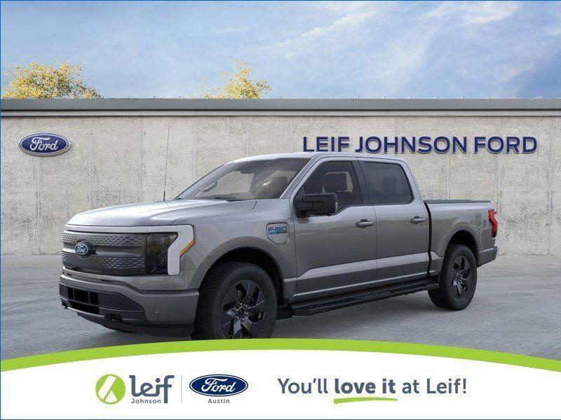 Carbonized Gray 2025 Ford F-150 Lightning Pickup Truck All-Wheel Drive 1-Speed Dual Clutch