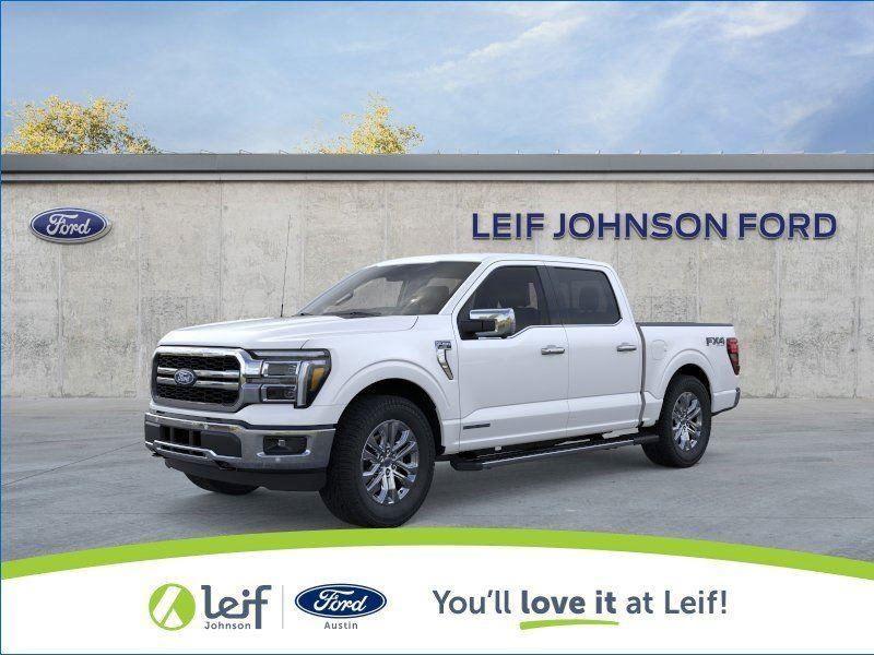 Star White Metallic Tri-Coat 2025 Ford F-150 Lariat SuperCrew 4WD Pickup Truck Four-Wheel Drive Automatic