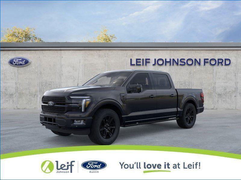 Agate Black 2025 Ford F-150 Platinum SuperCrew 4WD Pickup Truck Four-Wheel Drive Automatic