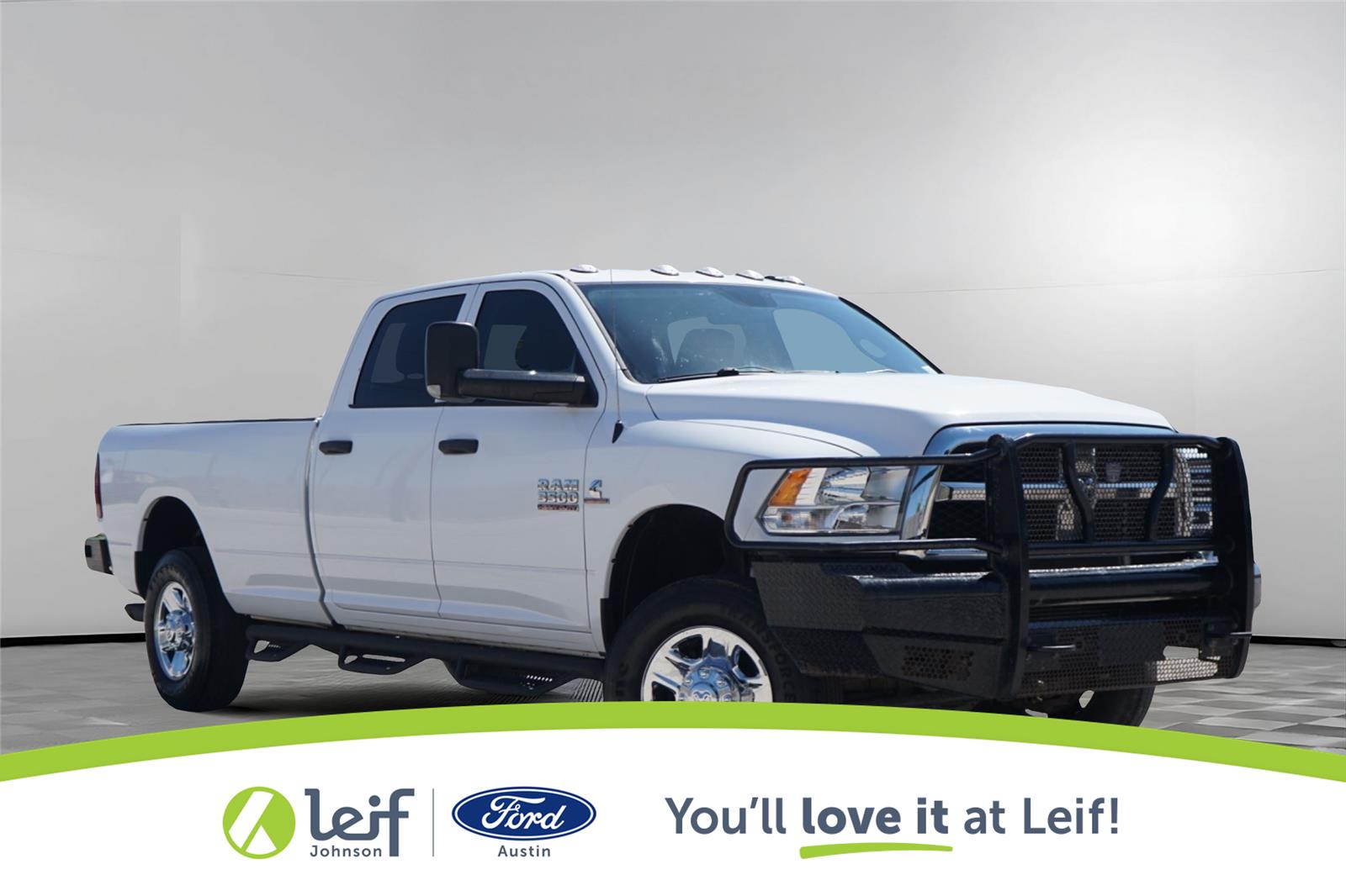Bright White Clearcoat 2015 RAM 3500 Tradesman Crew Cab LB 4WD Pickup Truck Four-Wheel Drive 6-Speed Automatic