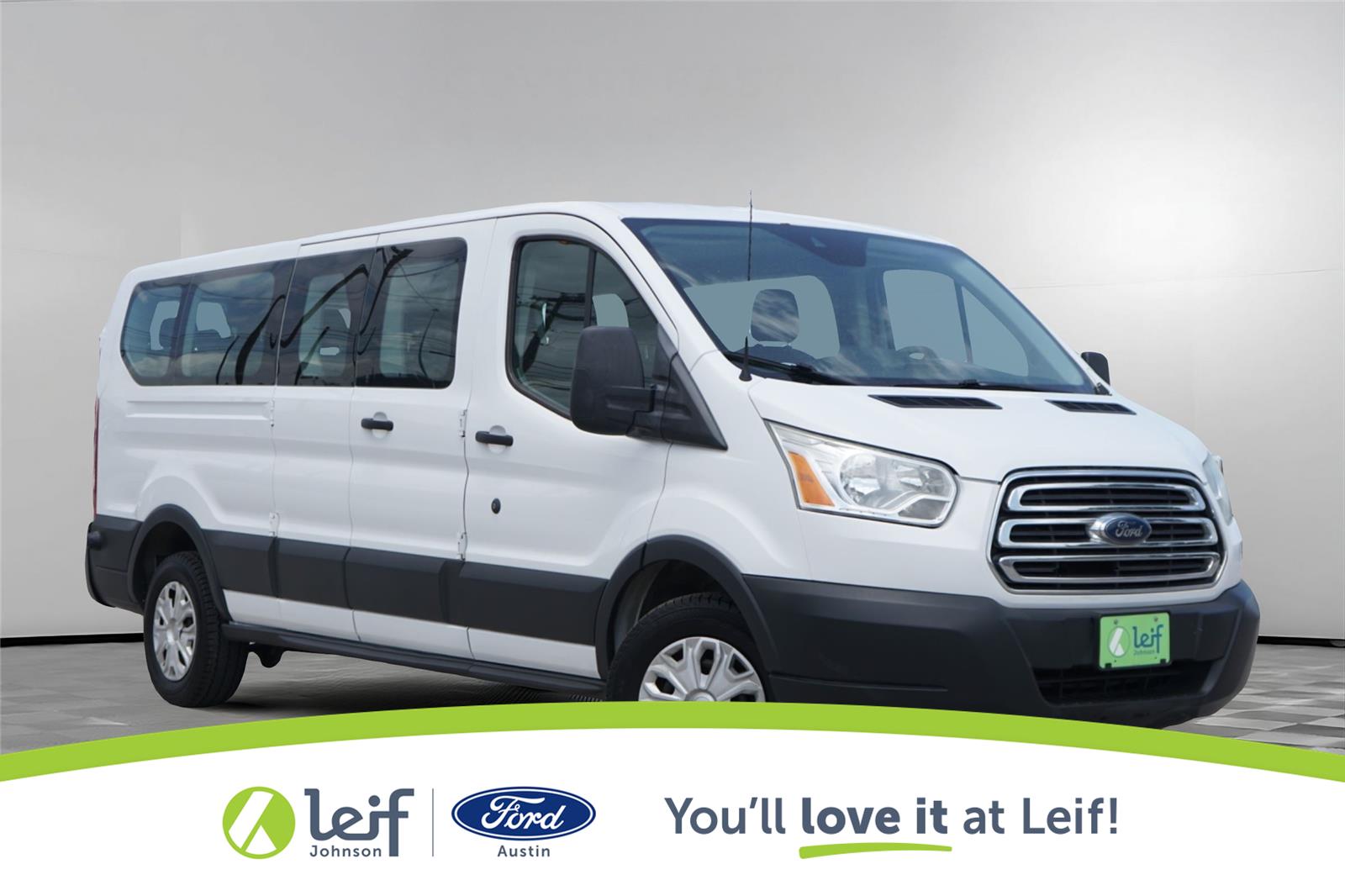 Oxford White 2017 Ford Transit Passenger 350 XLT Low Roof LWB RWD with 60/40 Passenger-Side Doors Van Rear-Wheel Drive 6-Speed Automatic Overdrive
