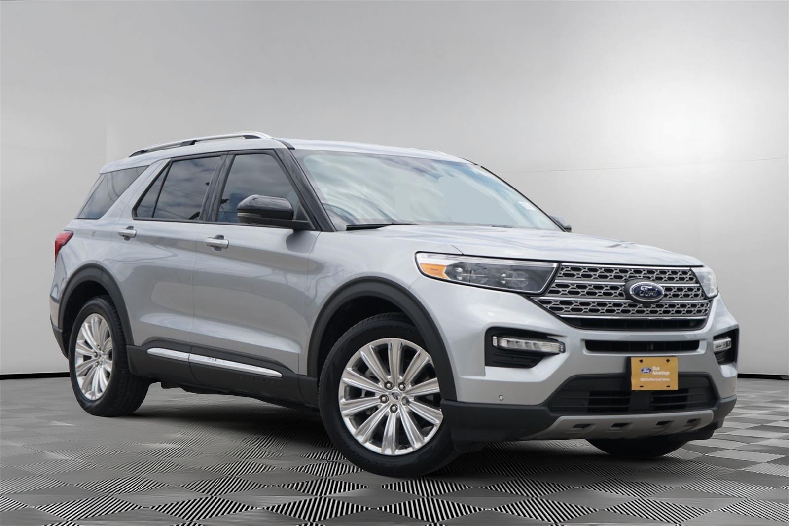 Iconic Silver 2021 Ford Explorer Limited RWD SUV / Crossover Rear-Wheel Drive Automatic